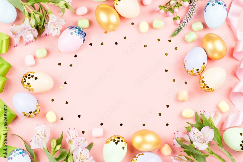 Festive Happy Easter Background,food Festive Happy Easter Background,food