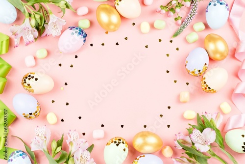 Festive Happy Easter Background,food