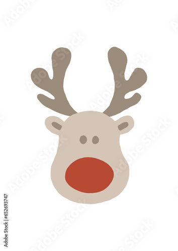 christmas reindeer illustration