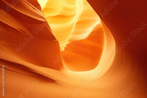 Red and Yellow Canyon Minimalism in a negative artistic space. Visual abstract metaphor. Geometric shapes with gradients.