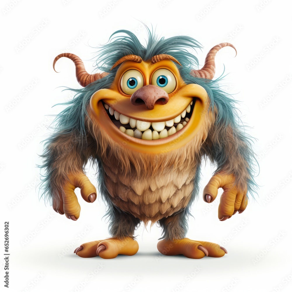 monster children's character. Cartoon design element on white background. monster children's character. Cartoon design element on white background.