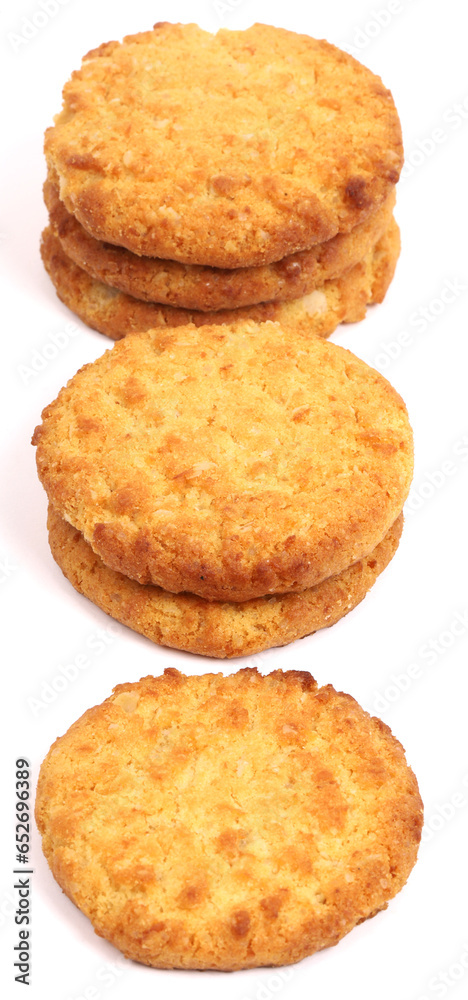 Cookies on white background, new angles Cookies on white background, new angles