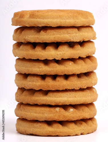 Cookies on white background, new angles