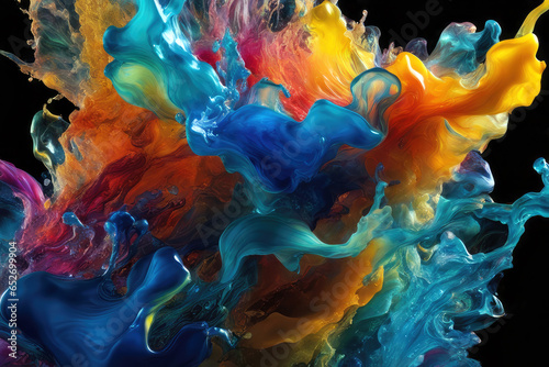colour swirling, generated by artificial intelligence