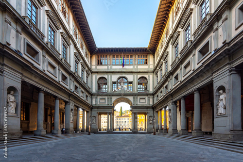 Famous Uffizi gallery in Florence, Italy © Mistervlad