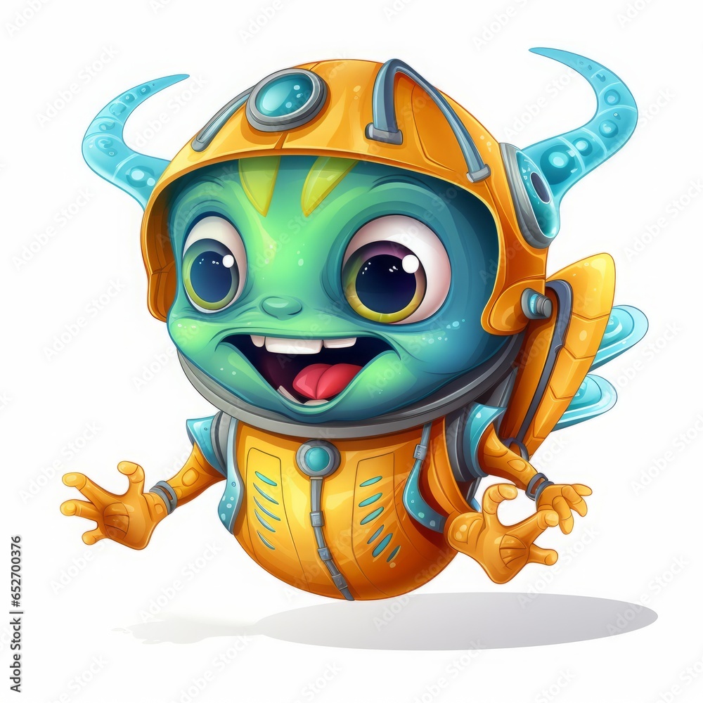 insect monster on a white background character. insect monster on a white background character.