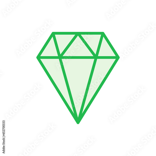 Diamond icon set. diamond gems vector icon.