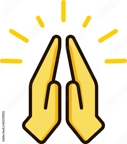 prayer namaste icon emoji sticker