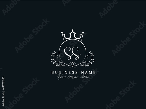 SS, ss Logo Letter, Minimalist Feminine Ss Logo For Your Luxury Shop