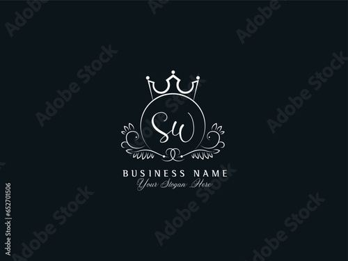 SW, sw Logo Letter, Minimalist Feminine Sw Logo For Your Luxury Shop