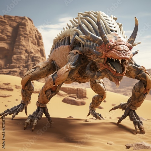 monster in the desert. © Yahor Shylau 
