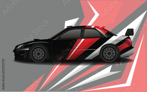 CAR Decal wrap design illustration in full vector editable format -ready to print version 