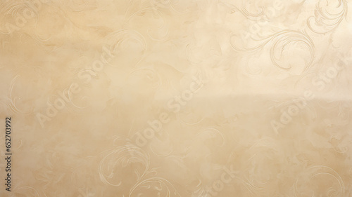 background  vintage parchment wallpaper covered with delicate floral ornament  delicate soft color  autumn warm blank form