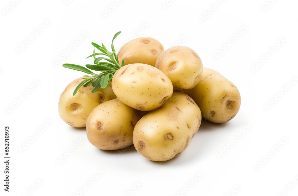 Washed Potatoes. Raw potatoes isolated on a white background. Washed Potatoes. Raw potatoes isolated on a white background.
