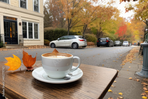 nice Autumn coffee place photo