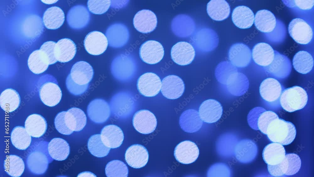 Blue bokeh. Blue background with circles.