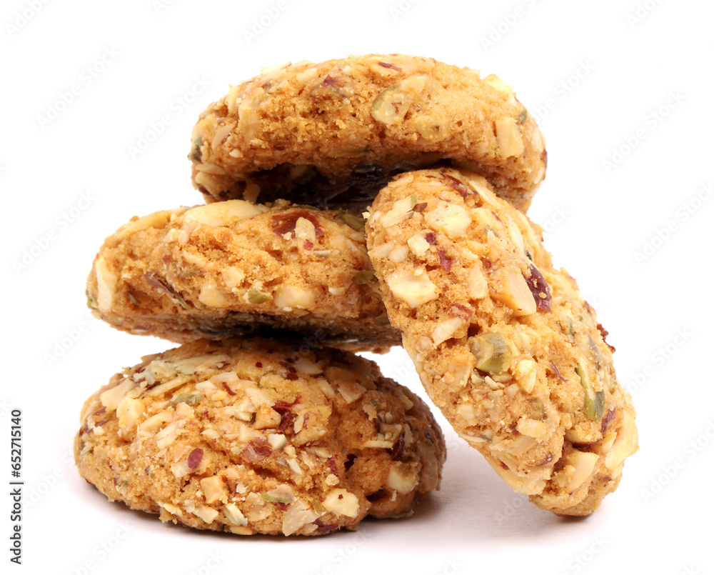 nut cookies on the white background, new angles nut cookies on the white background, new angles