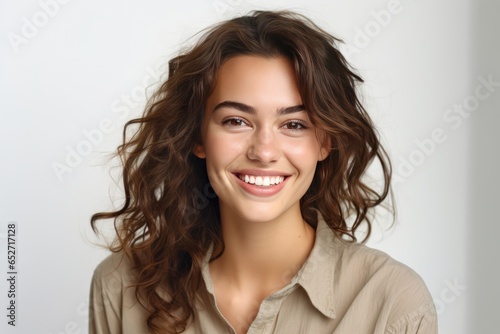 A Fictional Character Created By Generative AI.The Smiling Beauty