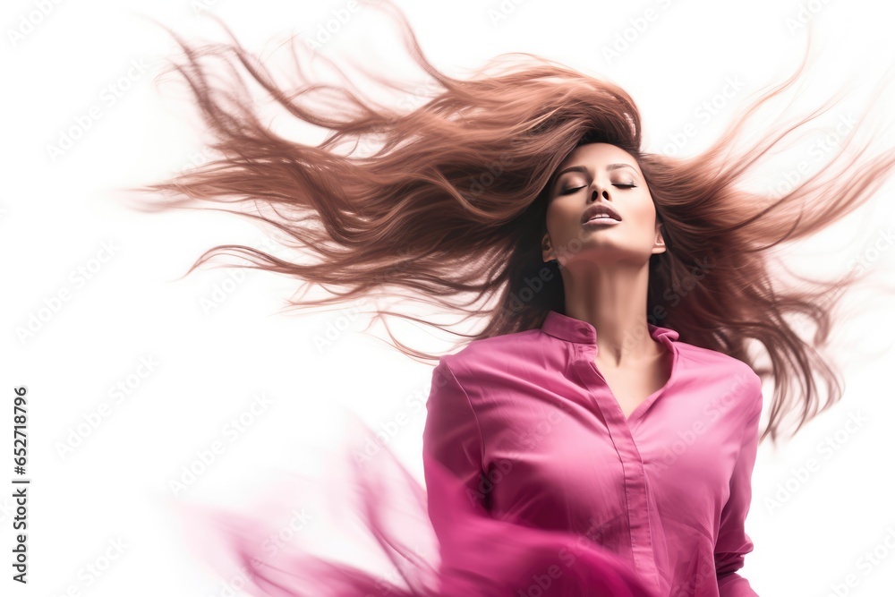 Fototapeta premium A Fictional Character Created By Generative AI.Fabulous Redhead Woman with Perfect Hair