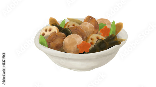 筑前煮　イラスト