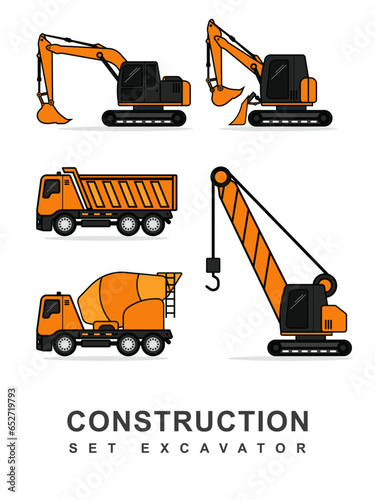 Construction sets are used for industry, construction, and general company work. isolate background