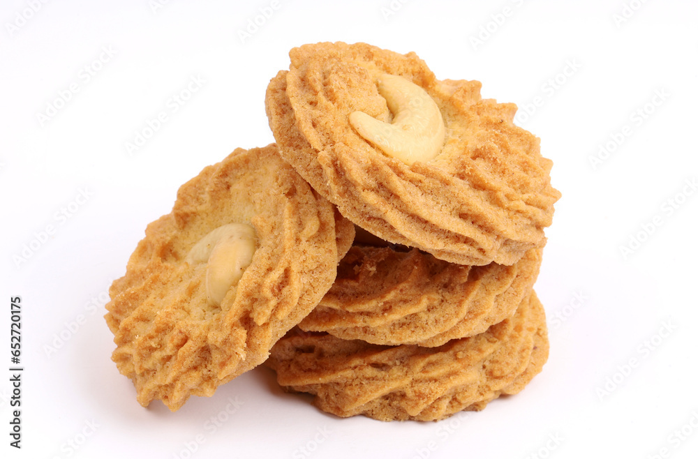 cashew cookies, kaju cookies on white background, new angles cashew cookies, kaju cookies on white background, new angles