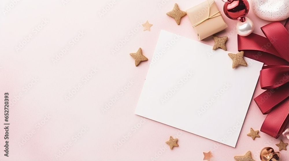 Writing Heartfelt New Year's Greetings and Cards, New Year's preparations, with copy space Writing Heartfelt New Year's Greetings and Cards, New Year's preparations, with copy space
