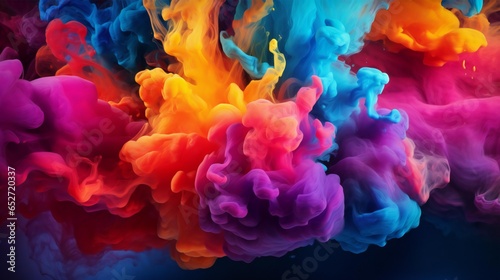 colorful smoke background generated by AI