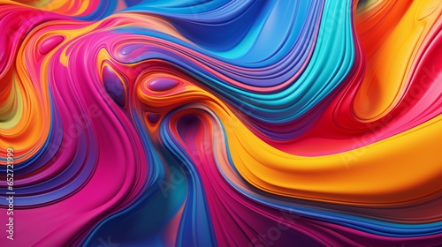abstract colorful background with flowing paint generated by AI
