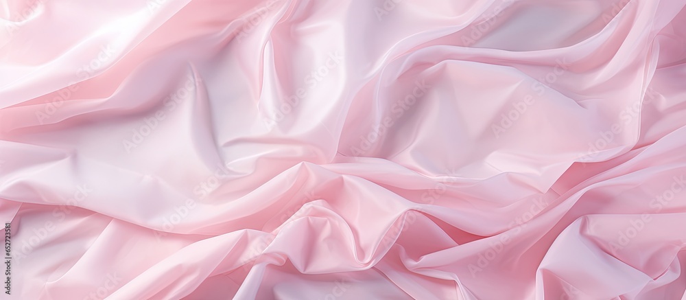 Pastel colored crumpled paper on a luxurious pink abstract background - obrazy, fototapety, plakaty 