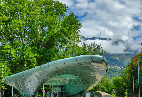 The Hungerburgbahn is a hybrid funicular railway in Innsbruck photo