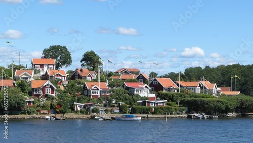 Traditional Swedish Architecture at Baltic Sea Coast in Karlskrona