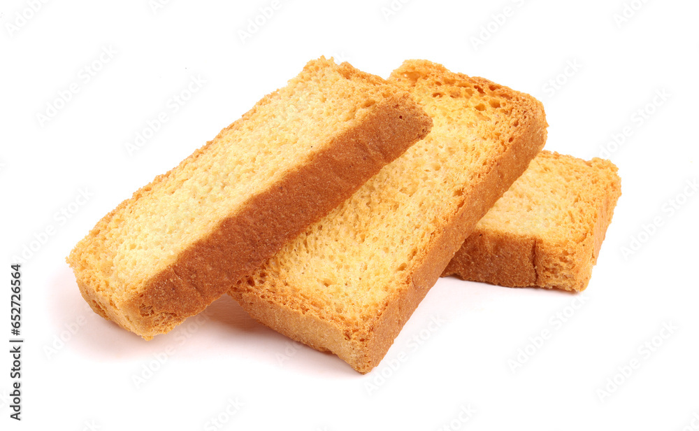 Rusk on white background, new angles, cardamom 