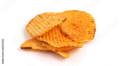 its snacks time, chips, kurkure on white background