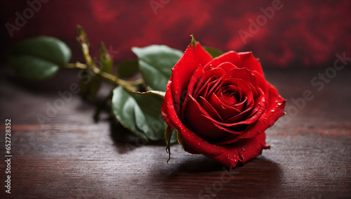red rose on wooden background high quality photo background 