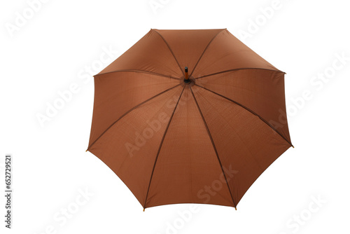 PNG  umbrella in brown color isolated on white background.