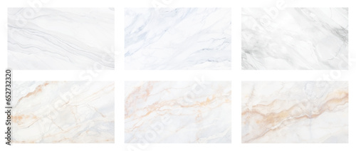 white marble texture background set collection.