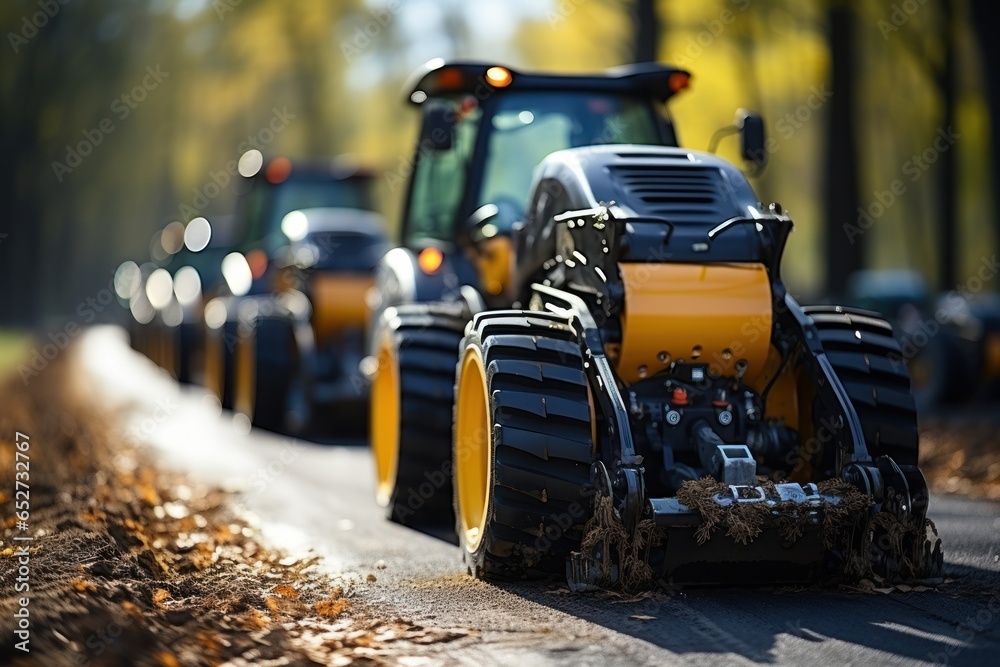 Asphalt Road Construction repairing roads on the street Asphalt Road Construction repairing roads on the street
