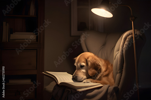 Golden Retriever's Book Club: A Canine Lost in Literature