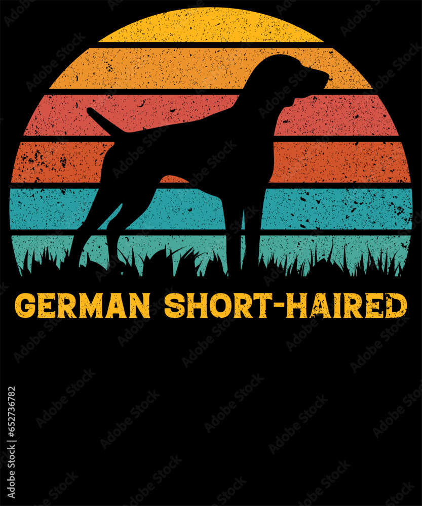 German Shorthaired Vintage Tshirt Design
