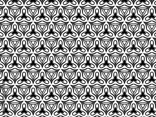 black and white seamless pattern. 