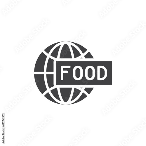 Global food vector icon