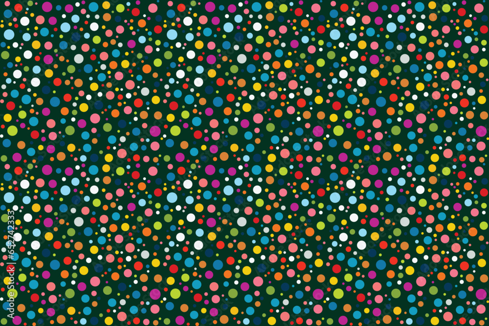 Seamless vector green pattern abstract polka dots speckles Perfect summer spring print children's fabrics Satin cotton Bed linen Wrapping paper Typography design Tablecloths Scrapbooking Cardmaking