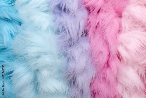 Abstract background of fluffy fur surface in pastel purple surface. Copy space, magic fairy colours. Hair childish background
