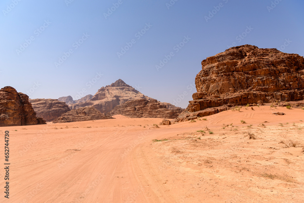 Desert of Wadi Rum in Jordan, Middle East