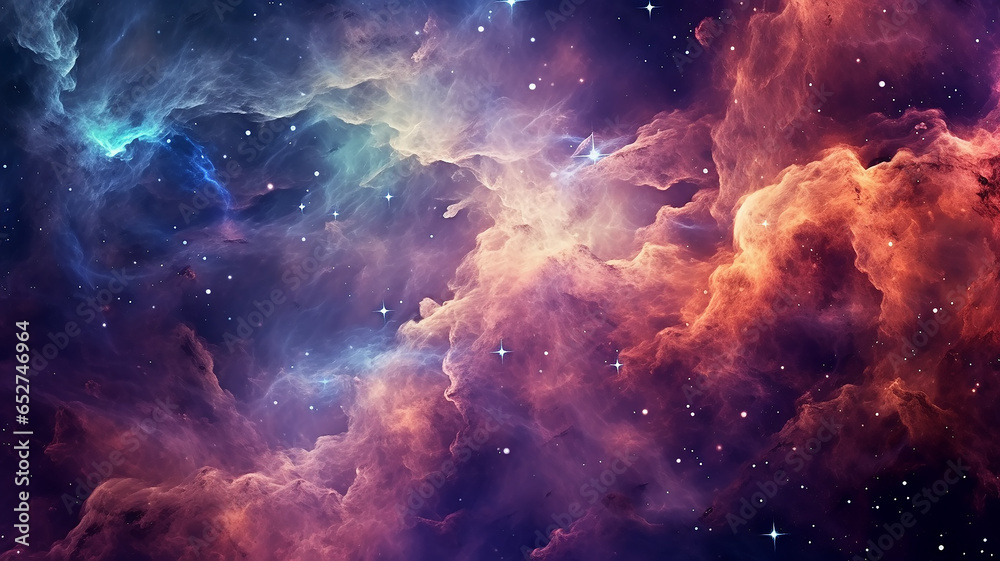 galaxy cosmos abstract multicolored background.