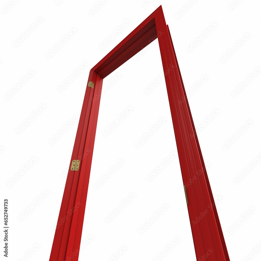 open isolated door closed 3d illustration rendering open isolated door closed 3d illustration rendering