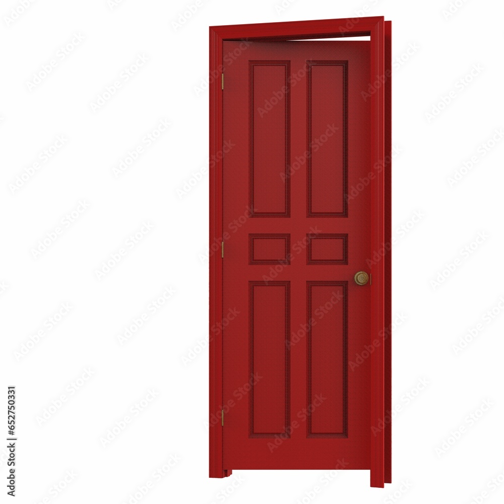 open isolated door closed 3d illustration rendering open isolated door closed 3d illustration rendering