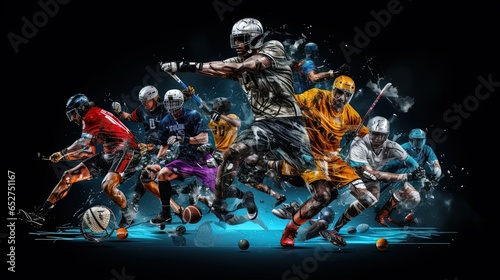 various kinds of sports photo