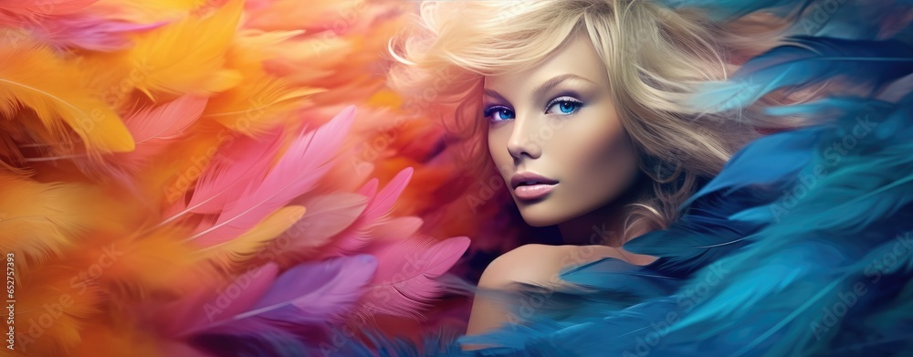 Fashion Portrait of a Beautiful Girl Fashion Portrait of a Beautiful Girl